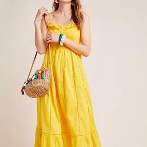 Anthropologie Arcadia yellow dress by Maeve.